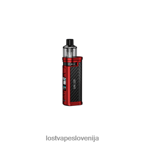 Lost Vape Flavors 4XFR6320 | Lost Vape Centaurus q80 pod mod mat rdeča ogljikova vlakna
