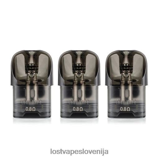 Lost Vape Disposable 4XFR6125 | Lost Vape URSA nadomestni stroki | 2,5 ml (3 paketi) zelena 0,8 ohm